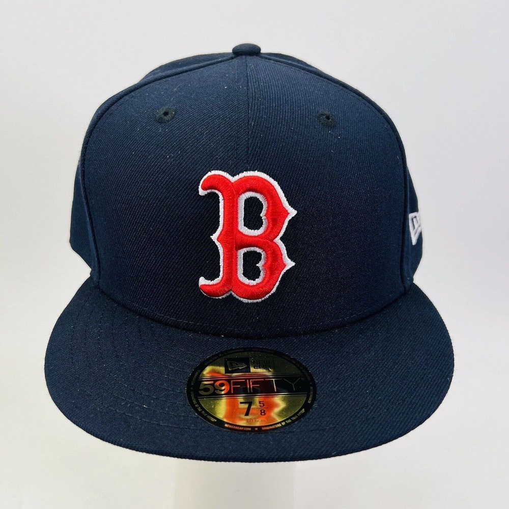 New Era 59Fifty 70331911 Navy MLB Boston Red Sox On Field Fitted Cap Hat 7 5/8